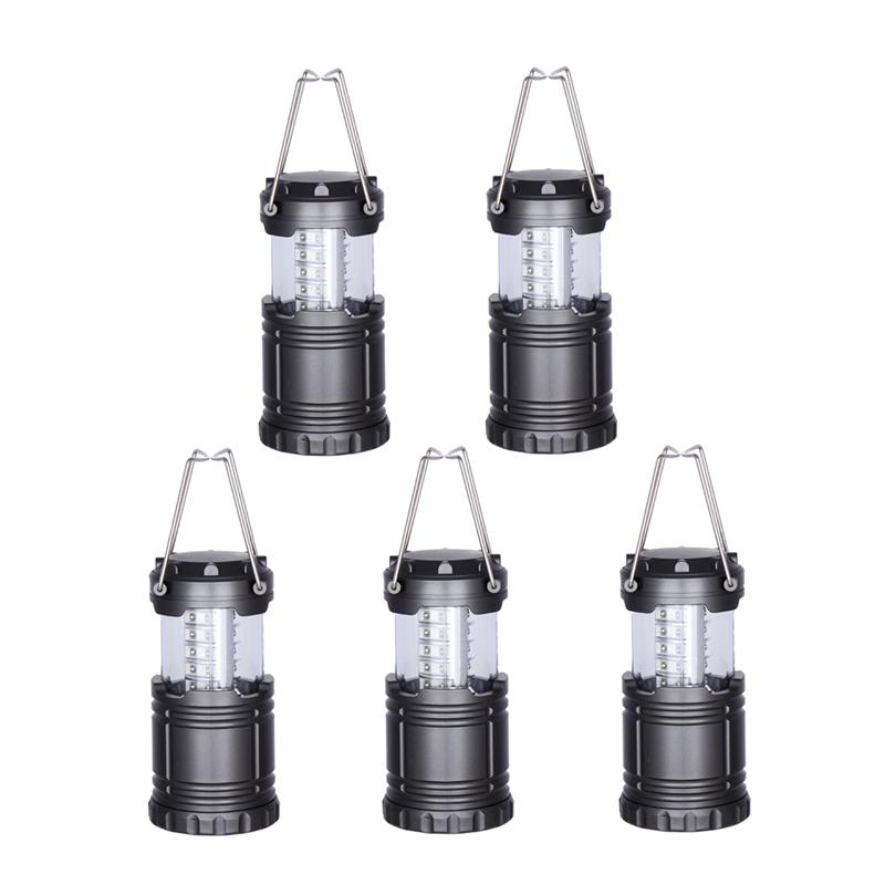 30 LED Portable Lantern Collapsible Camping Tent Night Light For Emergency Hiking Outdoor Activities