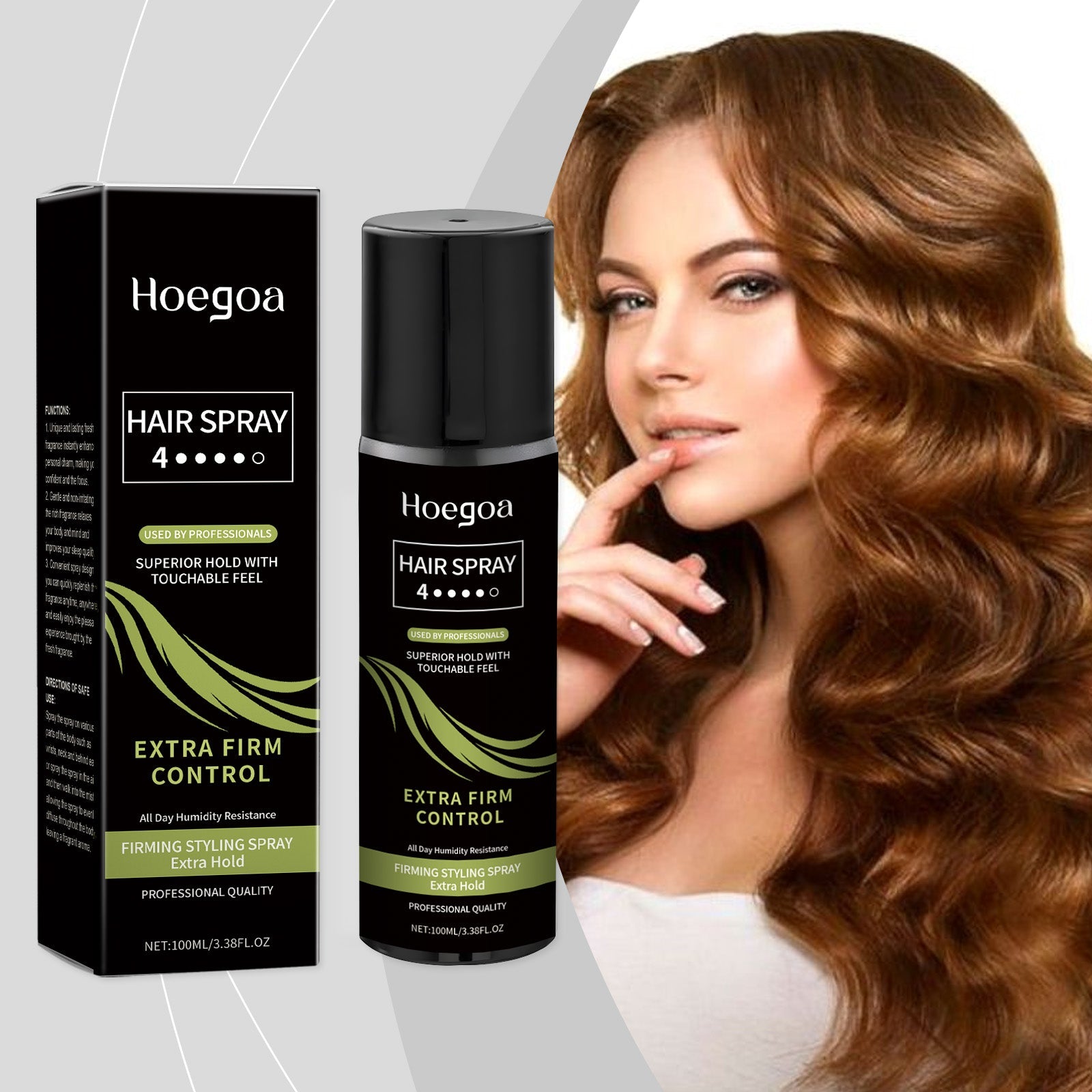 Hair Styling Spray, Light Styling Nourishes Hair, Creates Curls, Braids And Fluffy Hairspray