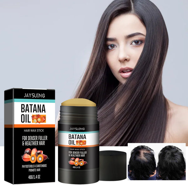 Batana Hair Wax Stick Shape Lasting Styling Broken Hair Care Fluffy Natural Gloss Hair Wax Stick