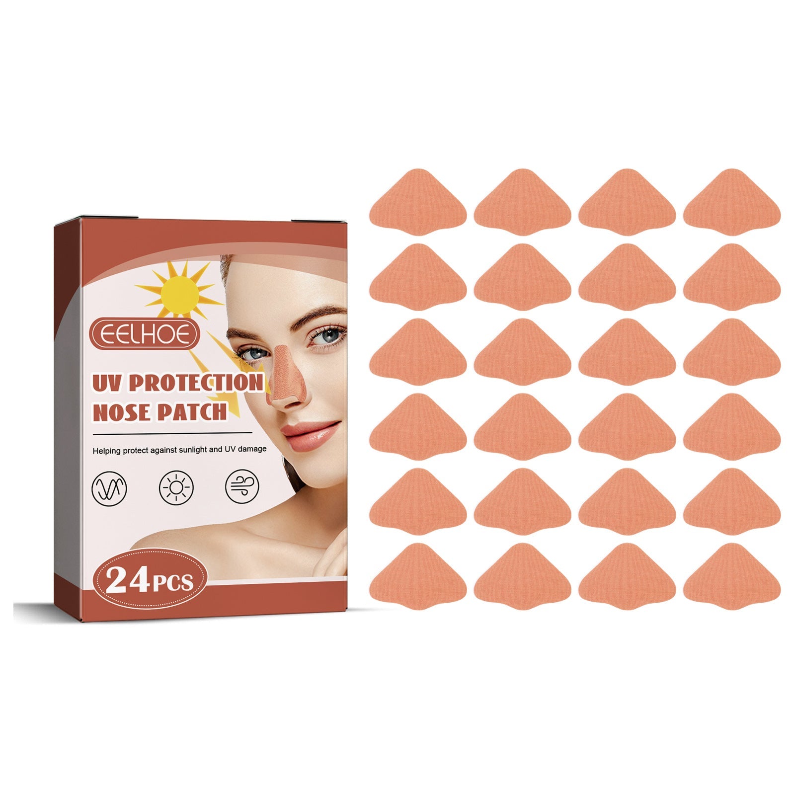 Protective Nose Patch Breathable, Comfortable And Refreshing Outdoors In Summer Protects Skin Against Uv Rays