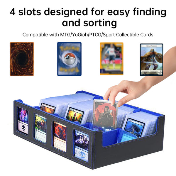 Large-capacity 3000+ Tabletop Game Card Storage Box - Yu-Gi-Oh! & Pokémon Flip-Top Card Case