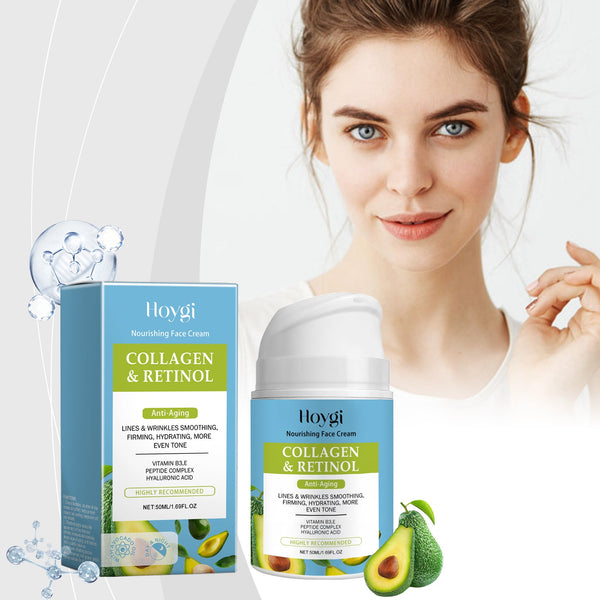 Collagen Facial Moisturizer Hydrates And Moisturizes The Facial Skin With A Soft Moisturizing Cream That Reduces Fine Lines