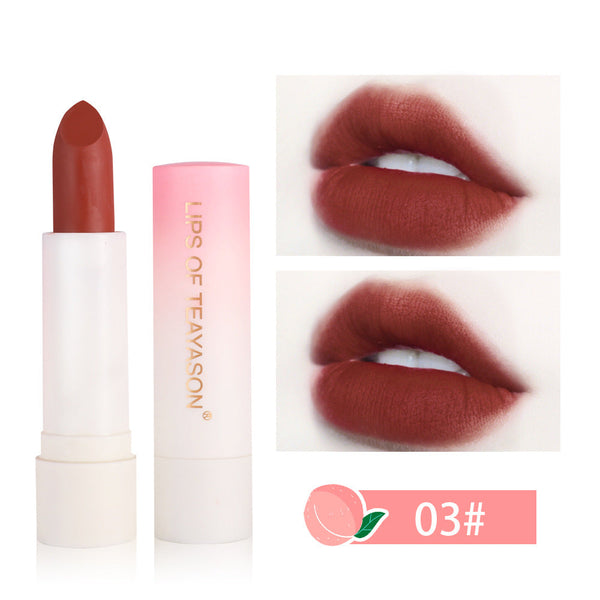 Lipstick Bean Paste Color Matte Matte Female Retro Red Peach Lipstick Matte Velvet Lipstick