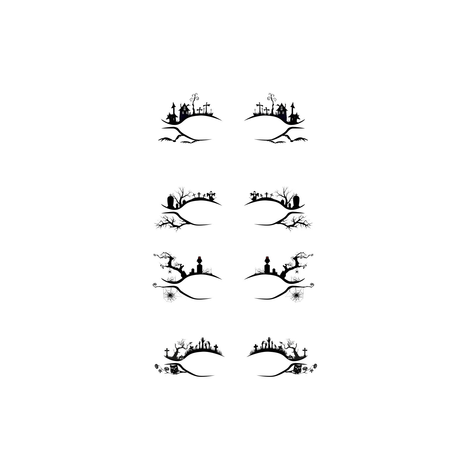 Halloween Eyeliner Stick Scary Fashion Party Makeup Kit Bat Spider Decorative Eyeliner Eyeshadow Stick