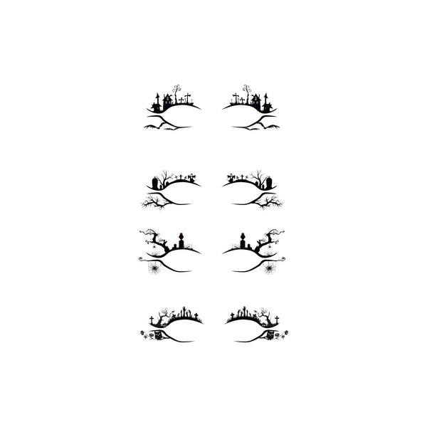 Halloween Eyeliner Stick Scary Fashion Party Makeup Kit Bat Spider Decorative Eyeliner Eyeshadow Stick