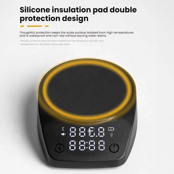 Mini Electronic Coffee Scale - Timed Weighing, Perfect for Italian Beans, Home & Coffee Bars