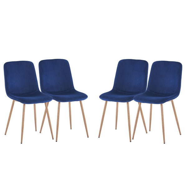 Dining Chair 4PCS（BLUE）Modern style New technology Suitable for restaurants cafes taverns