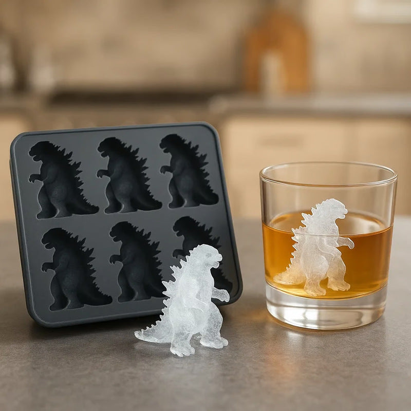 Godzilla Ice Mold: Silicone Kitchen Mold for Baking, Candles, Soaps, Ice Trays, Home Decor & Gifts