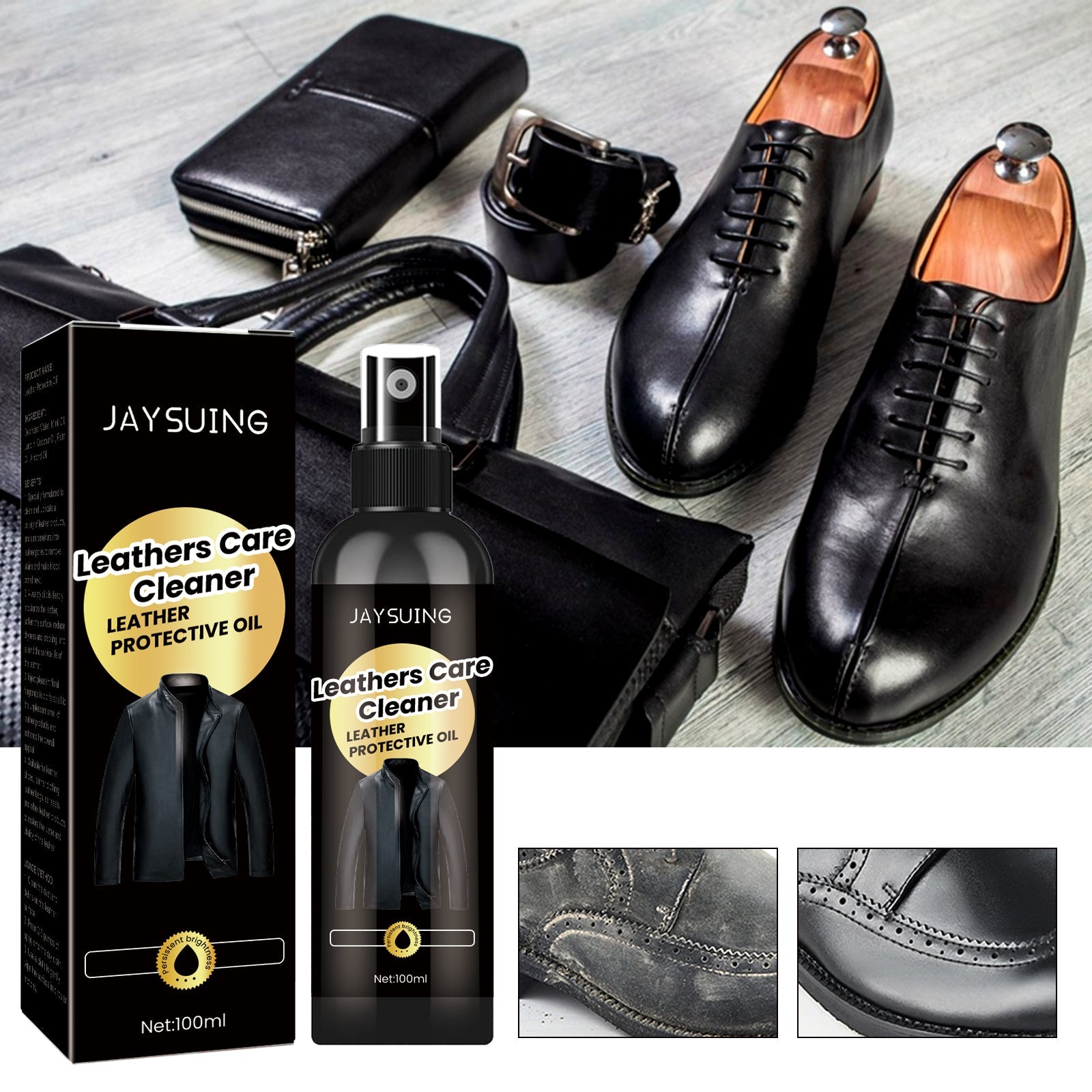 Leather Protection Oil, Leather Sofa Leather Bag Leather Jacket Decontamination Maintenance Refurbished Polish Care Oil