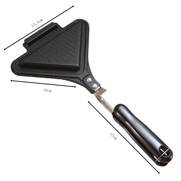 Aluminum Sanming Pan Round Double-sided Pattern Waffle Mold Home Breakfast Pancake Tool