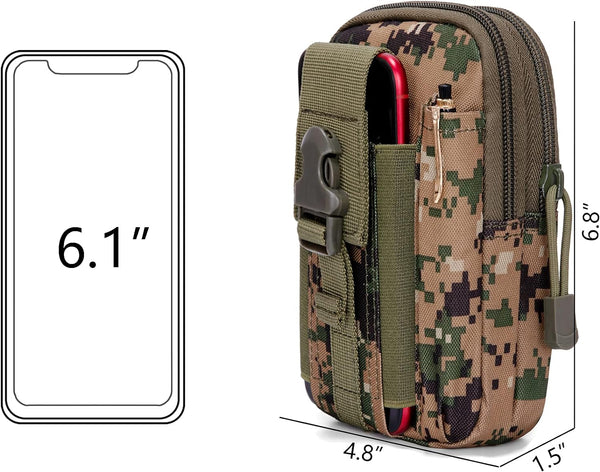 JupiterGear Tactical MOLLE Military Pouch Waist Bag for Hiking, Running and Outdoor Activities