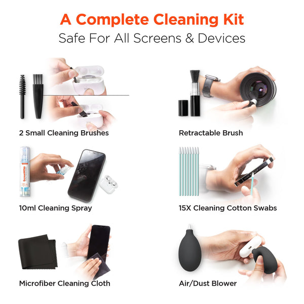 HyperGear ScreenWhiz 7-in-1 Complete Tech Cleaning Kit