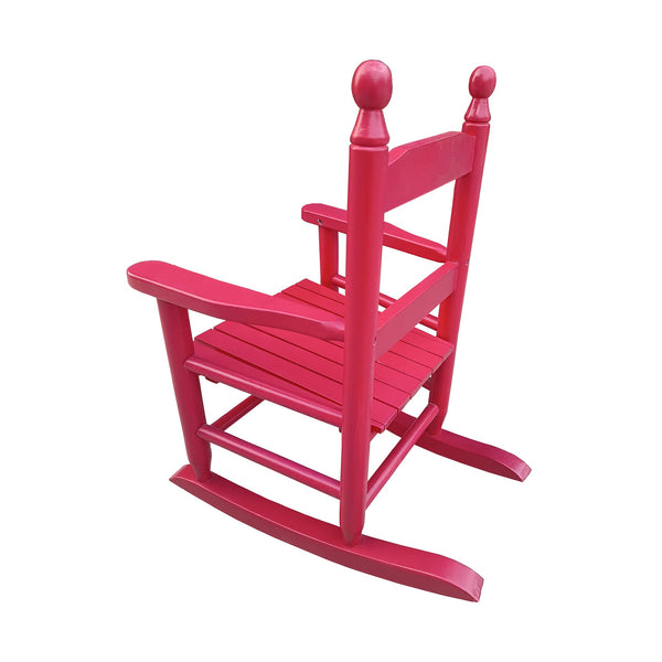 Children's rocking red chair- Indoor or Outdoor -Suitable for kids-Durable Solid Wood