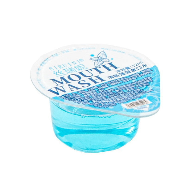 Portable Oral Care Solution in Jelly Cups - Disposable Independent Packaging for Travel and Accommodation