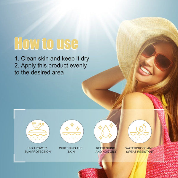 Rose UV Protection Cream, Outdoor UV Brightening Skin Portable Dry Oil Protective Cream