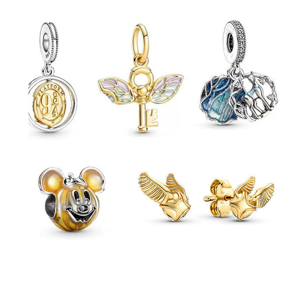 Harry's New Creative Pumpkin Loose Beads Personality DIY Bracelet Beaded Magic Key Bracelet Pendant Beads