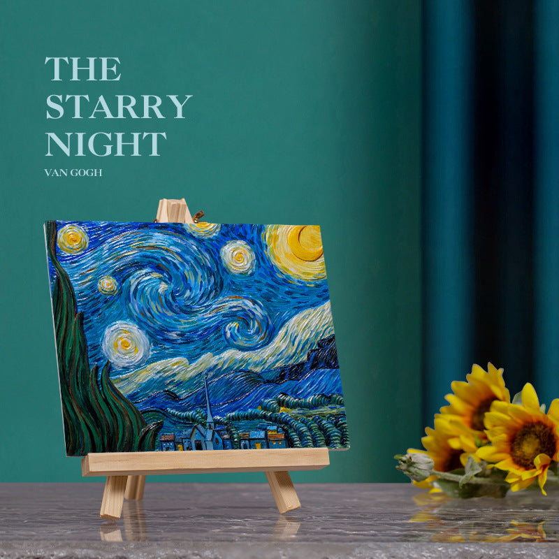 Relief Van Gogh's Starry Night DIY 3D Oil Painting Kit