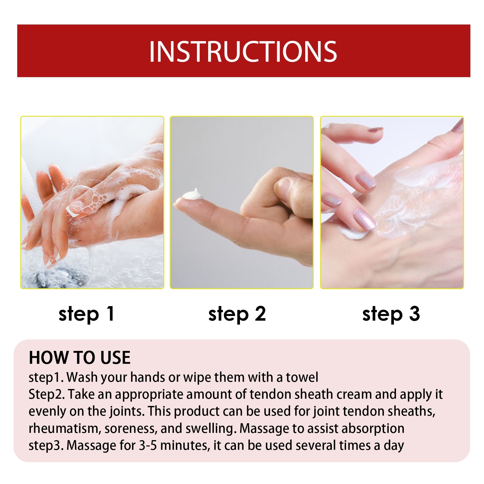 Tendon Sheath Repair Cream, Neck Muscles And Waist Discomfort Joint Soreness And Activating Collaterals Massage Cream