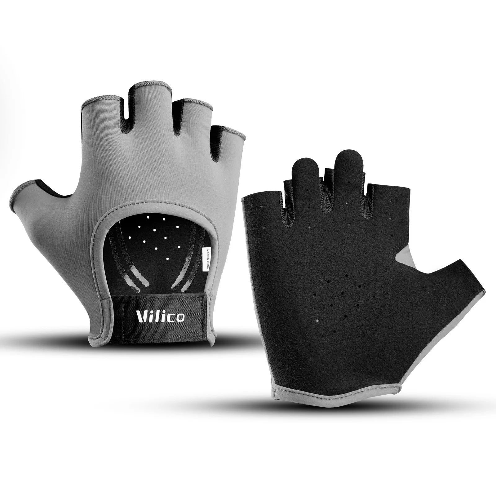 Fitness yoga gloves with half finger iron rubbing anti slip wear-resistant and anti cocoon gloves