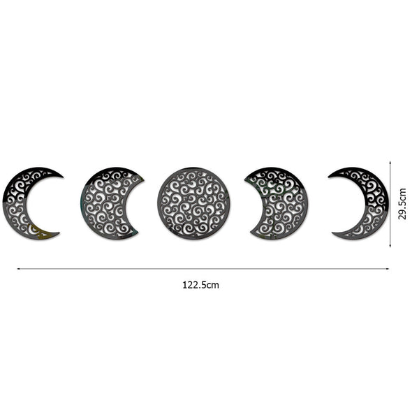 3D Stereoscopic Moon Phase Change Acrylic Mirror Surface Sticker Home Decoration Self-Adhesive Wall Sticker