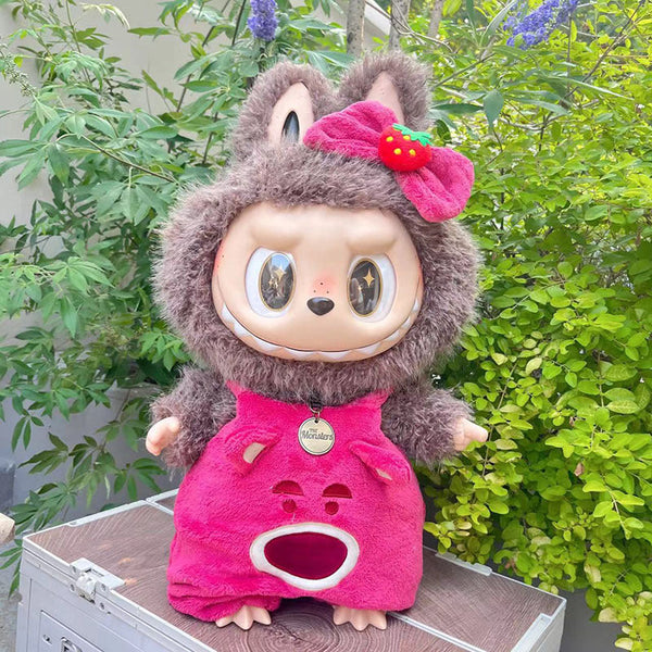 Clothing with 58cm LABUBU Design ZIMOMO Doll Clothes Rubber LABUBU Plush Toy Clothing Cute