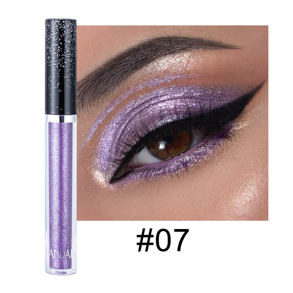 HANDAIYAN 12 Color Single Diamond Liquid Eye Shadow Psychedelic Pearly Shiny Eye Shadow Lying Silkworm Tear Makeup Eye Shadow Liquid