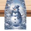Christmas Snowman Table Flag Festival Restaurant Tablecloth Mat Tablecloth Home Kitchen Table Decoration Tea Flag