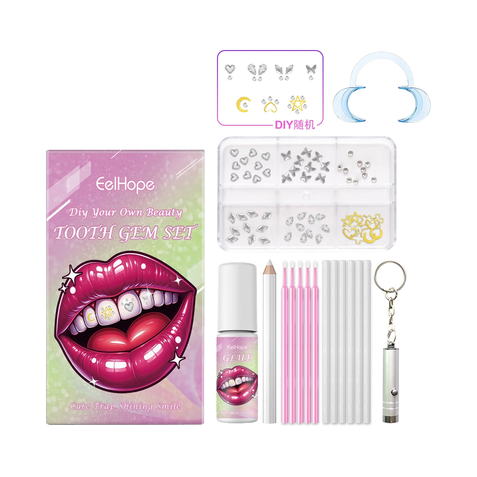 Fashion Teeth Set Diy Fashion Teeth Set Dental Beauty Decoration Drill Combination Personality