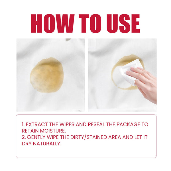 Clothes Decontamination Wipes Deep Clean Stain And Stain Protection Clothes Cleaning Wipes