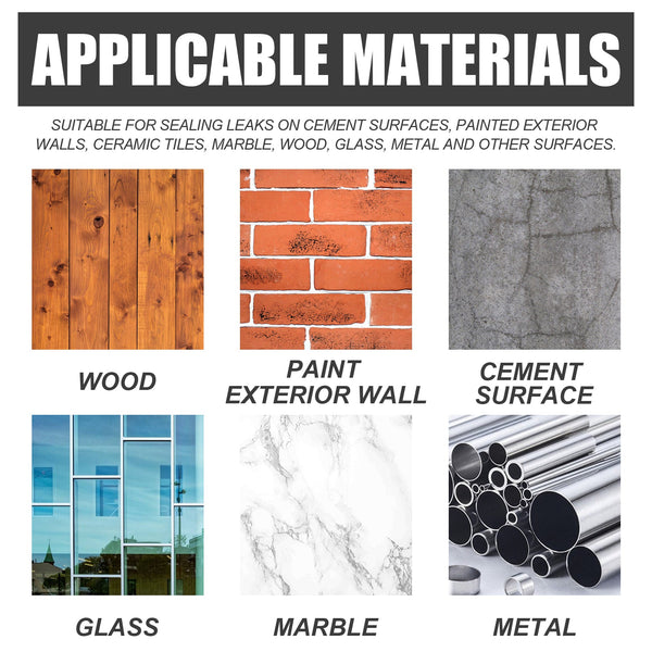 Waterproof Sealant For Leak Repair, Toilet Transparent Waterproof Adhesive External Wall Leak Proof Brick Waterproof Paint