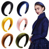Wide edge velvet sponge hair clip for women's head clip high skull top hair clip