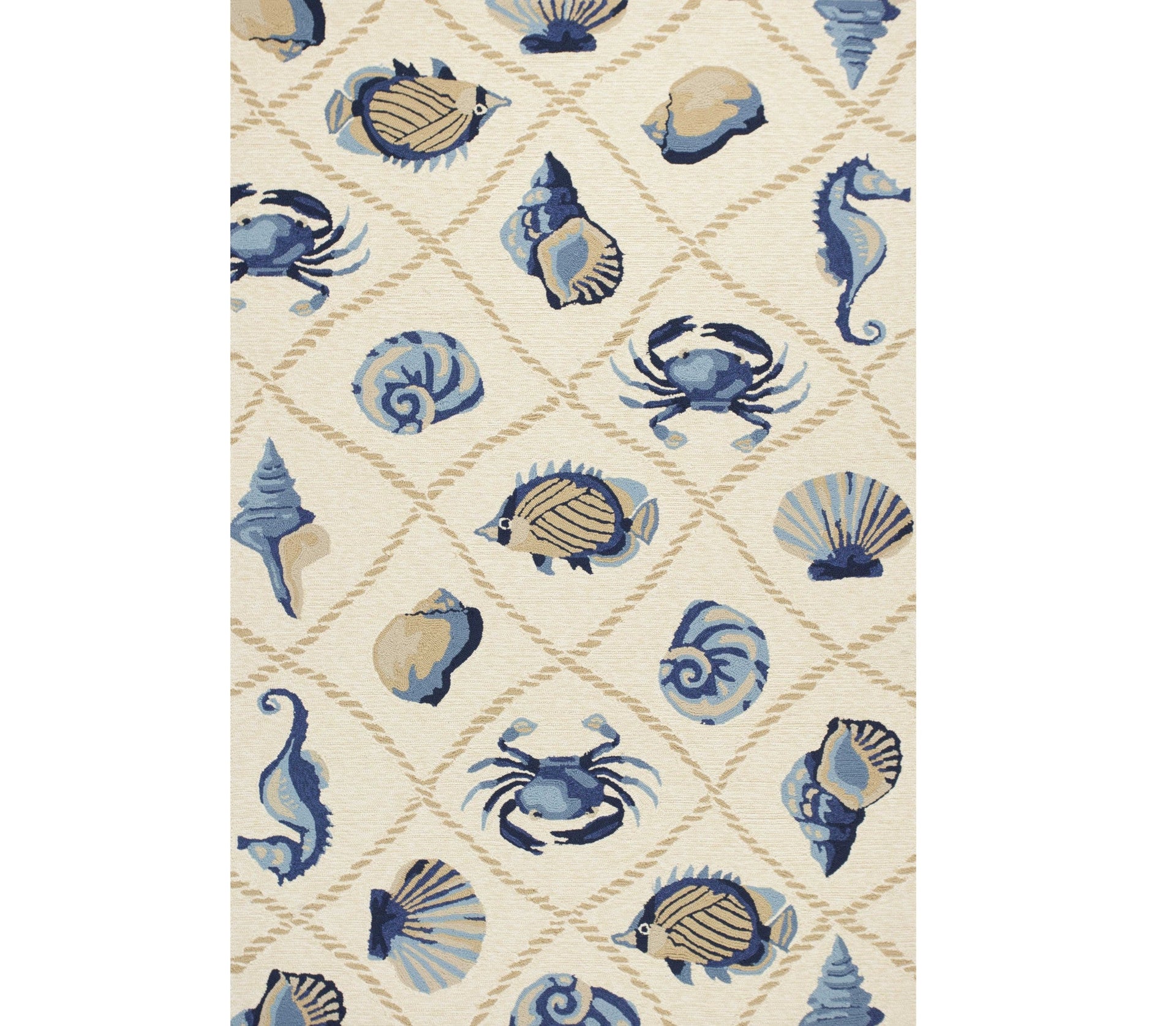 2' X 3' Beige Hand Tufted Area Rug