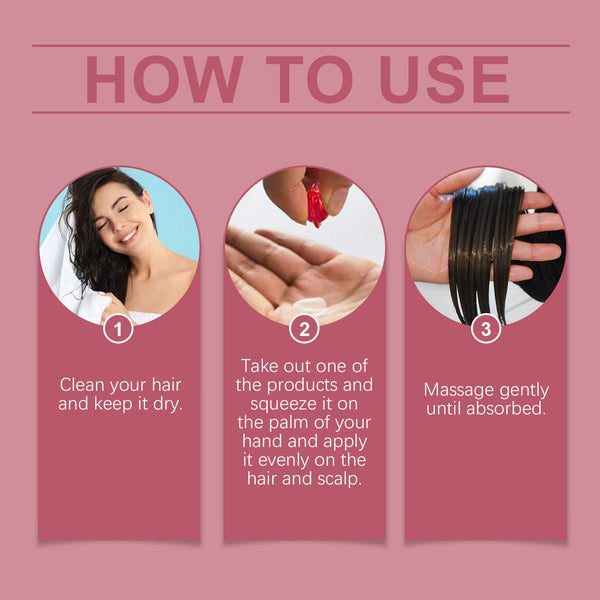 Rose Hip Oil Hair Care Capsule Scalp Massage Dry Hair Smooth Moisturizing Soft Hair Care Capsule