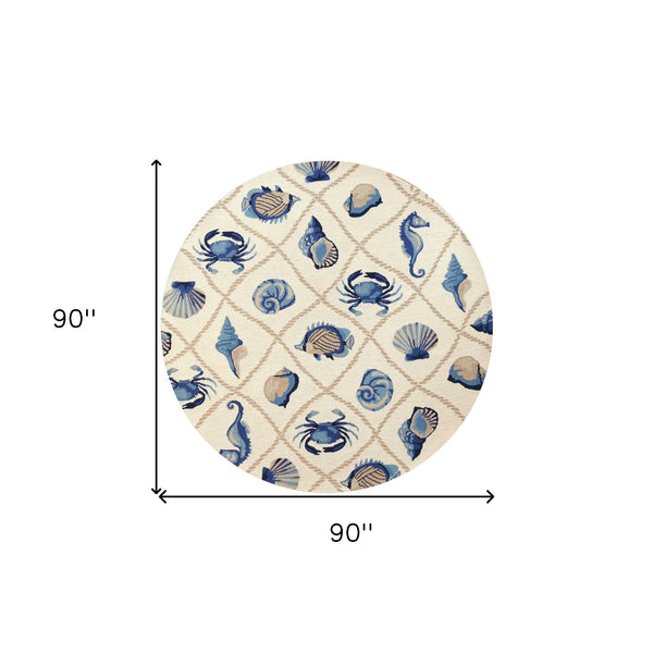 2' X 3' Beige Hand Tufted Area Rug