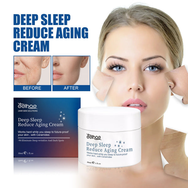 Deep Sleep Reduce Aging Cream, Firming Light Lines Brightening Skin Tone Moisturizing Skin Care Sleep Cream