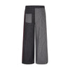 Small Plaid Casual Pants Men's Hip Hop Trendy Fashion Irregular Patchwork Unique Straight Leg Long Trousers