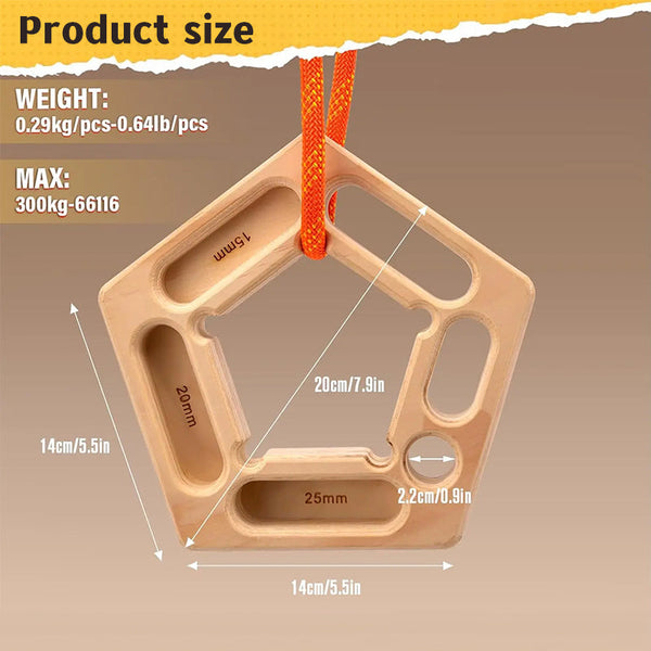1/2PCS Climbing Pull-Up & Hangboard: Finger & Forearm Strengthener for Rock Climbing Training