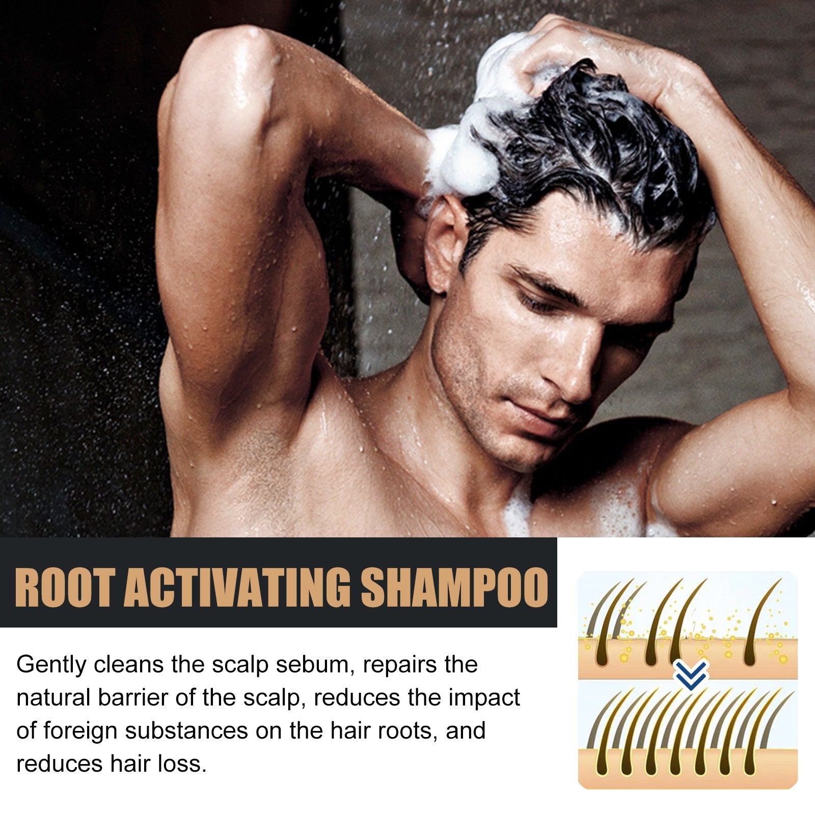 Hair Conditioner, Anti-Loss Hair Dense And Fluffy Hair Supple Strong Repair Shampoo