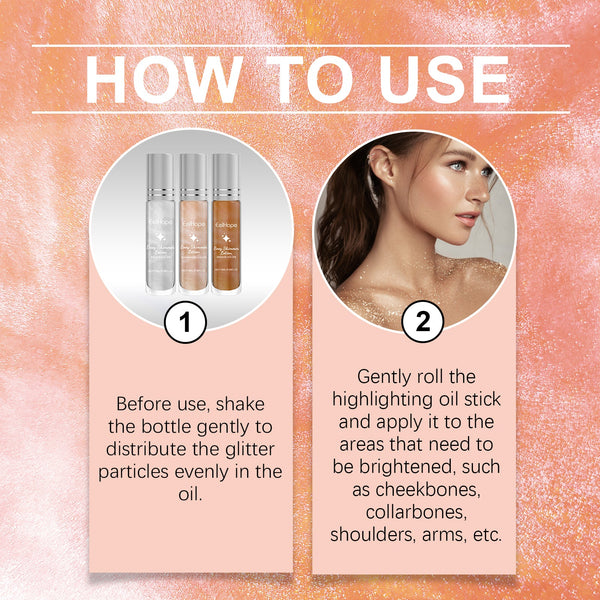 Face Highlight Oil Stick Set Party Ball Show Makeup Ball Liquid Fluorescent Highlight Oil