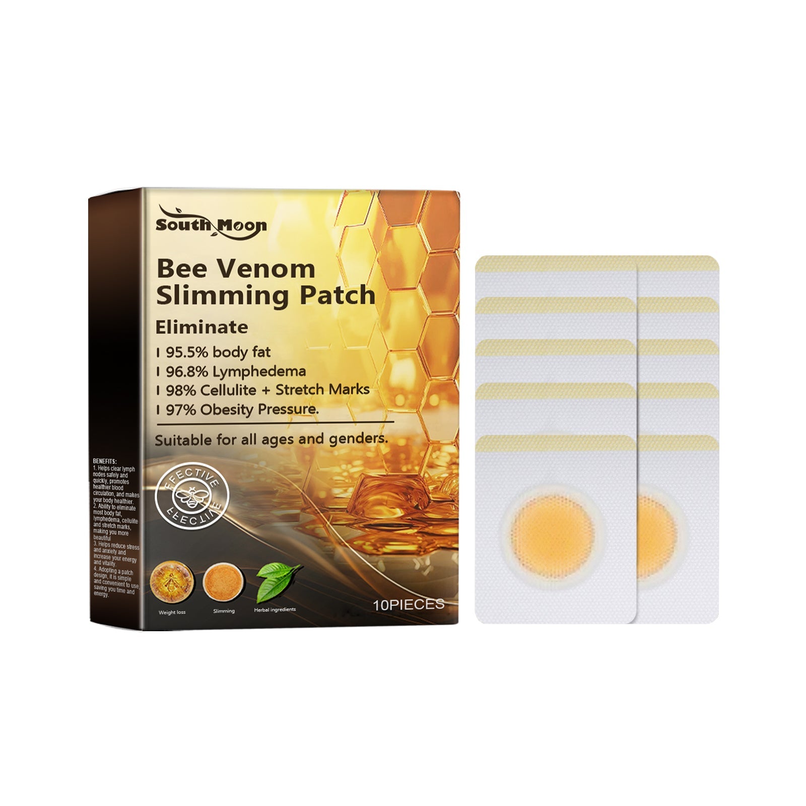 Bee Venom Slimming Patch, Body Shaping Paste Body Shaping Slimming Increase Vitality Reduce Swelling Slimming Body Shaping