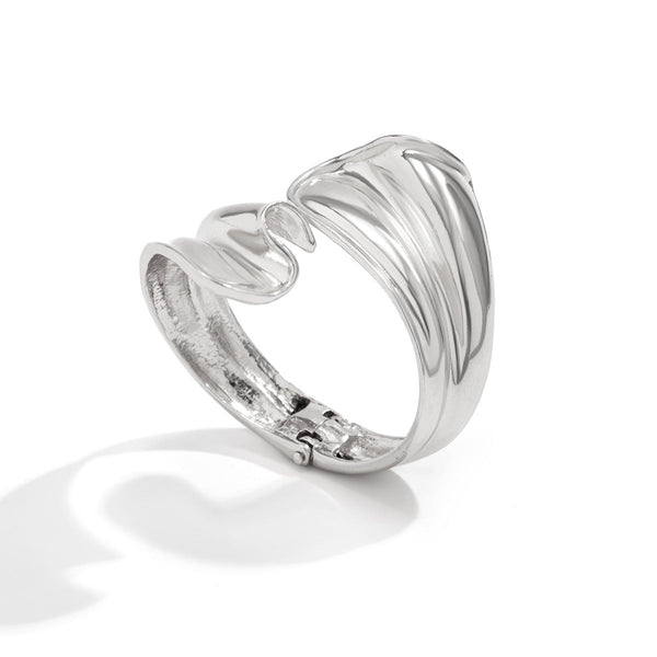 Punk style exaggerated irregular folds personalized winding fish tail bracelet Bracelet