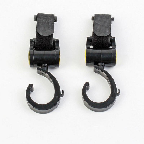 2 PCS/LOT Baby Stroller Accessories Hook Multifunction Baby Stroller Black High Quality Plastic Hook