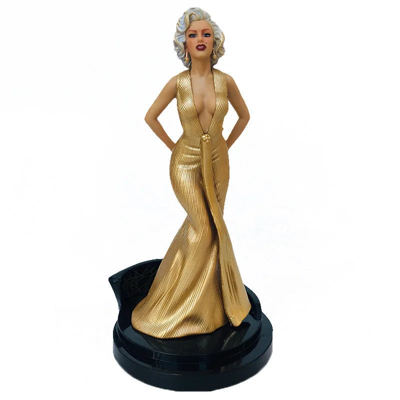 Hot toys Marilyn Monroe beautiful woman Immovable statue With base cake Pendant Collectible decoration Model Toy Figures gifts