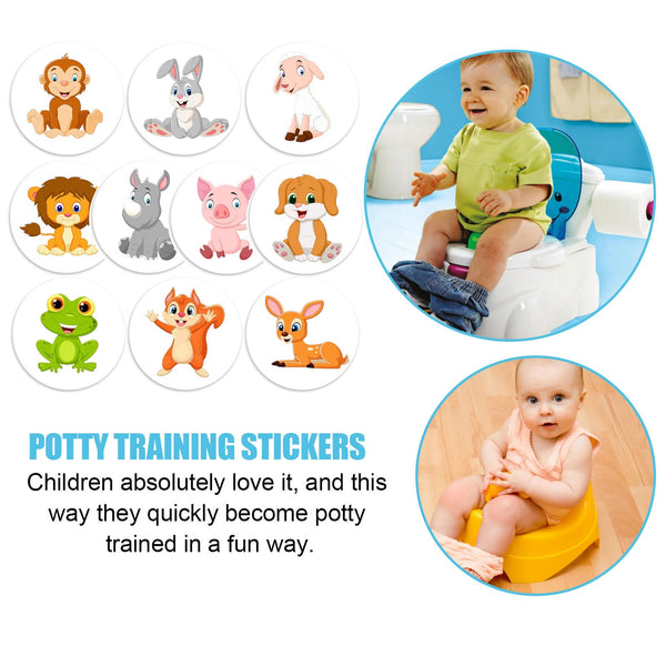 Potty Training Stickers Children's Potty Pee Training Cartoon Personality Paper Assisted Reward Stickers