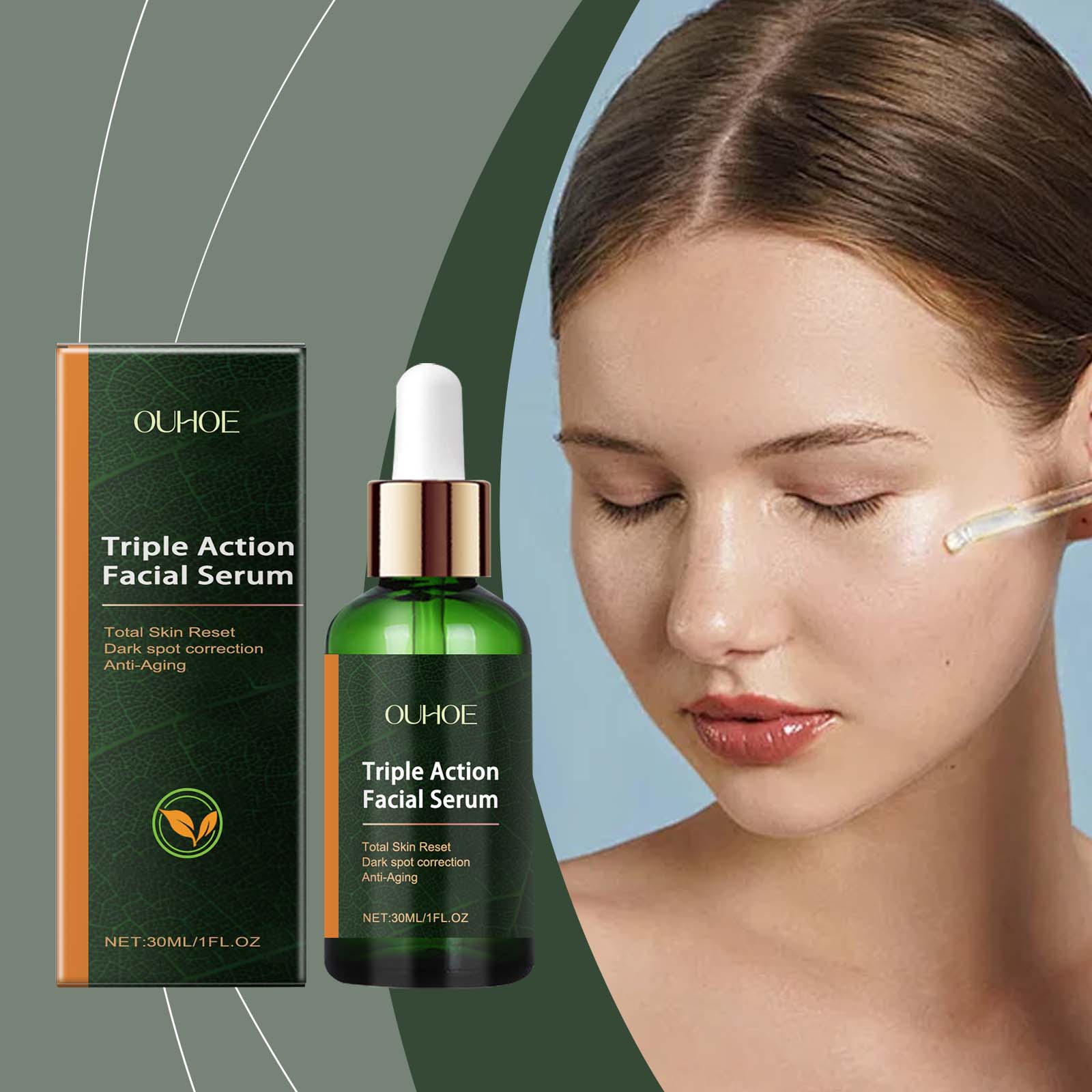 Facial Essence, A Firming, Hydrating, Moisturizing And Brightening Daily Facial Care Serum