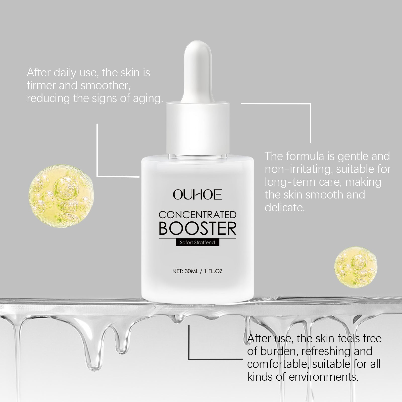 Hyaluronic Acid Essence, Soft, Delicate, Firming And Smoothing Fine Lines, Refreshing And Brightening Face Essence