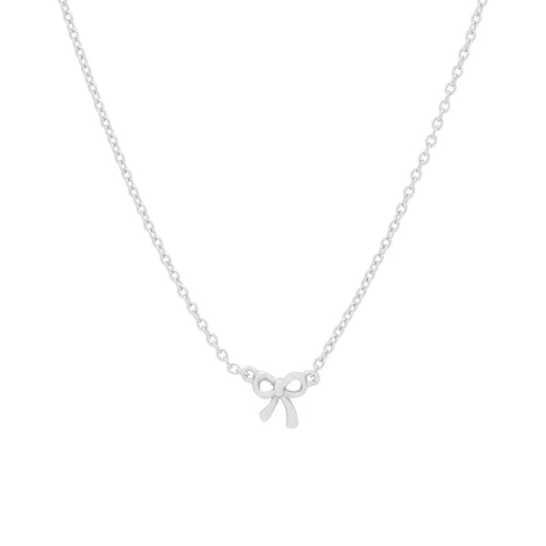 18K Gold-Plated Bow Necklace
