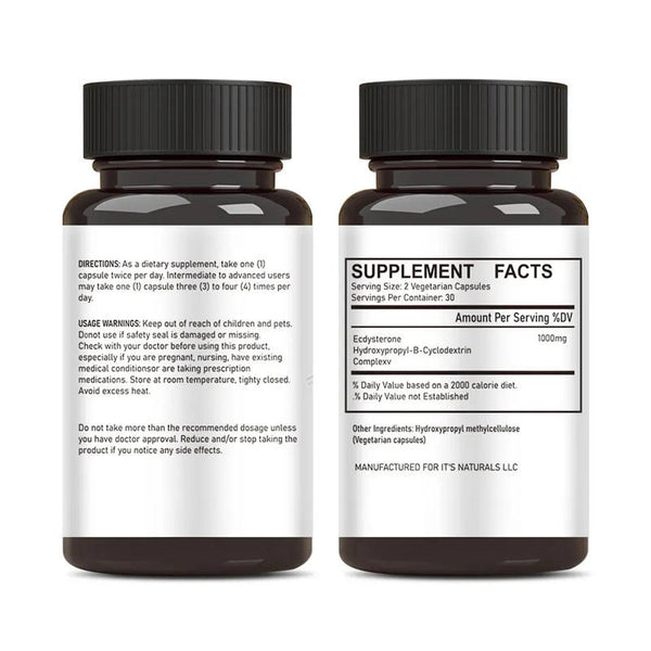 Ecdysterone Capsules Hydroxypropyl Cyclodextrin Complex Ecdysterone Powder Capsules 98% Ecdysterone