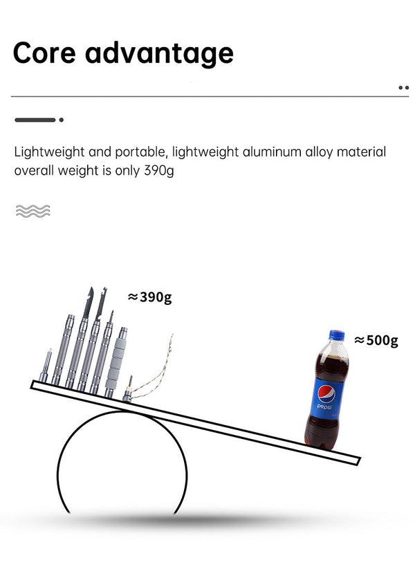 Folding telescopic outdoor hiking tactical self-defense stick Walking stick