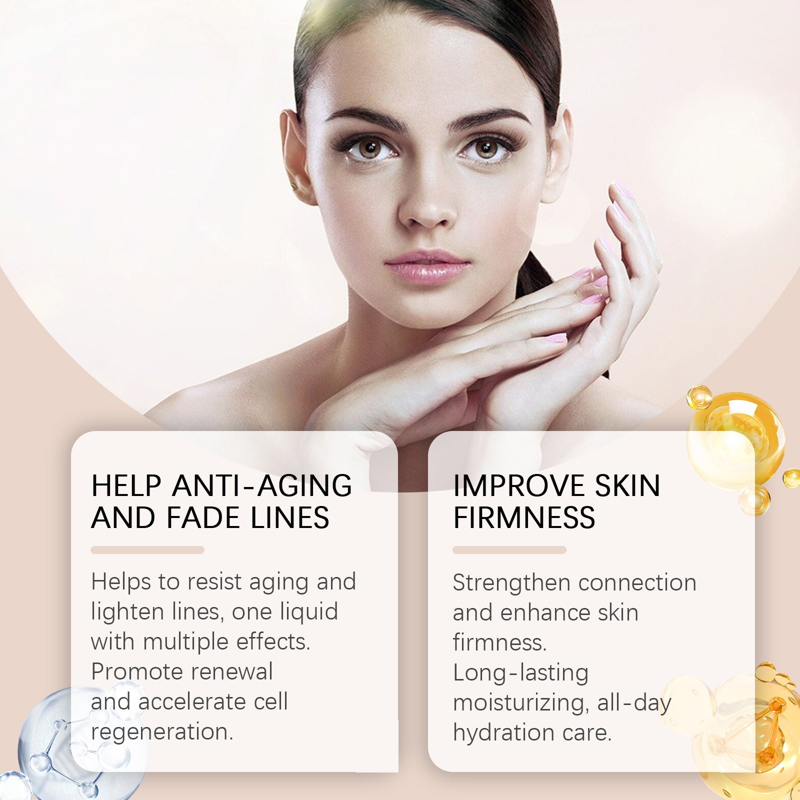 Firming Skin Essence, Brightening, Moisturizing And Smoothing Skin Line Firming Treatment Essence